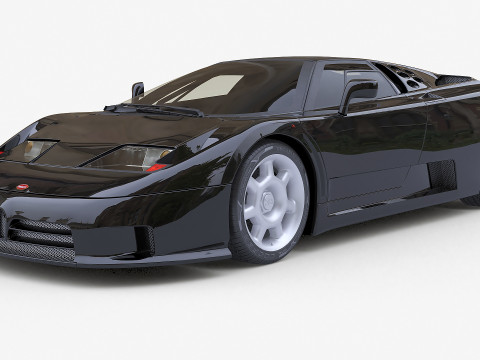 1992 Bugatti EB110 SS Model 3D