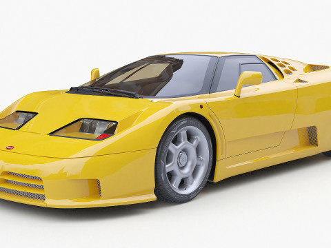 1992 Bugatti EB110 SS Model 3D