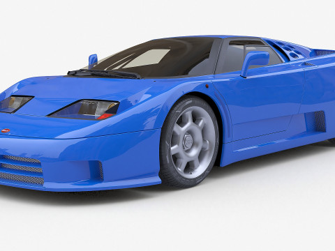 1992 Bugatti EB110 SS Model 3D