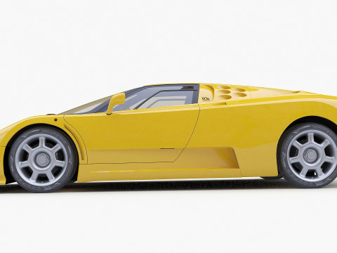 1992 Bugatti EB110 SS Model 3D