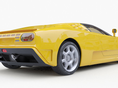 1992 Bugatti EB110 SS Model 3D