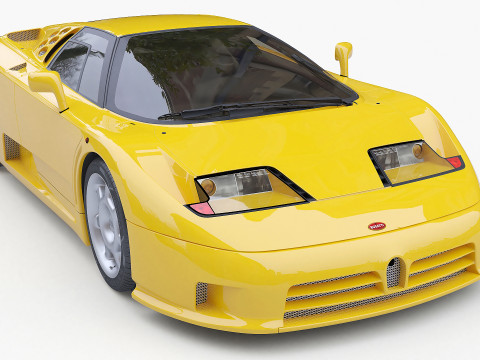 1992 Bugatti EB110 SS Model 3D