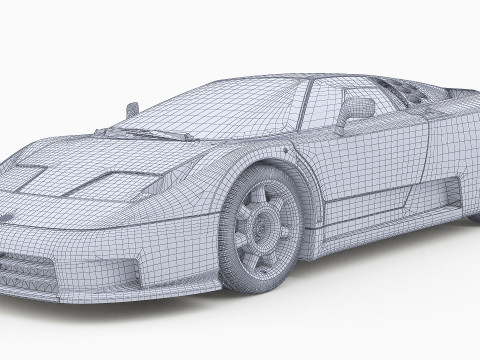 1992 Bugatti EB110 SS Model 3D