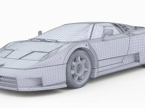 1992 Bugatti EB110 SS 3D Model