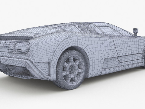 1992 Bugatti EB110 SS Model 3D