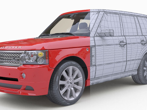 2008 Land Rover Range Rover Supercharged 3D Model