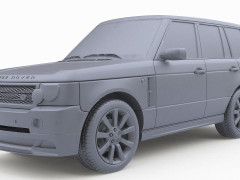 2008 Land Rover Range Rover Supercharged 3D Model