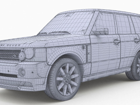 2008 Land Rover Range Rover Supercharged 3D Model