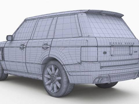 2008 Land Rover Range Rover Supercharged 3D Model