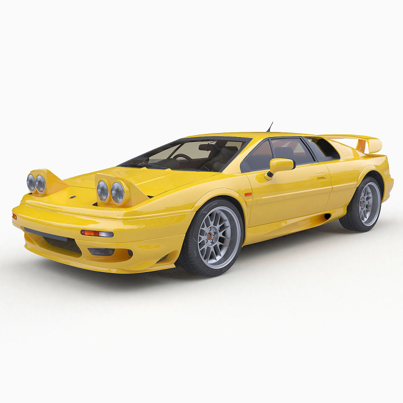 2002Loto Esprit V8 Modello 3D .c4d .max .obj .3ds .fbx .stl .blend 