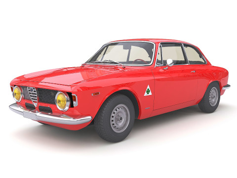 1965 Alfa Romeo Giulia Sprint GTA Stradale Max 2011 3D Model