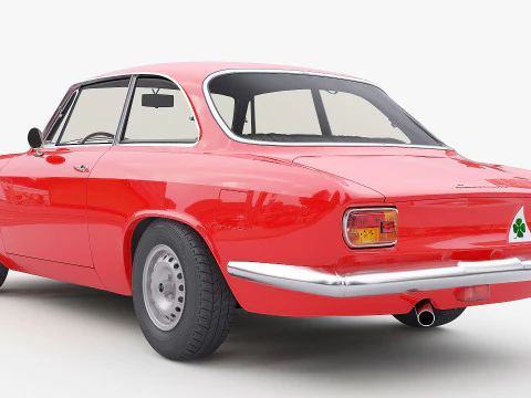 1965 Alfa Romeo Giulia Sprint GTA Stradale Max 2011 3D Model