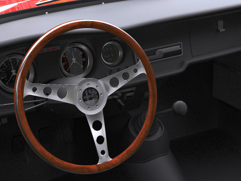 1965 알파 로메오 줄리아 스프린트 GTA 스트라달레 맥스 2011 3D 모델