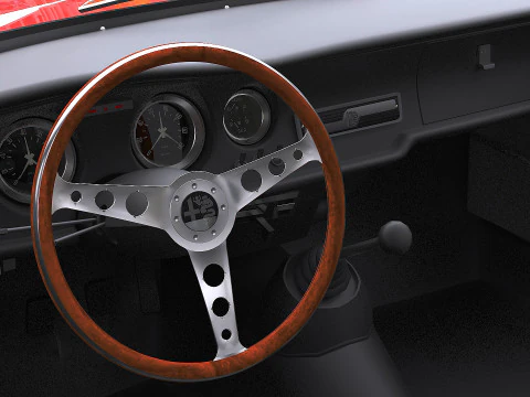 1965 Alfa Romeo Giulia Sprint GTA Stradale Max 2011 3D Model