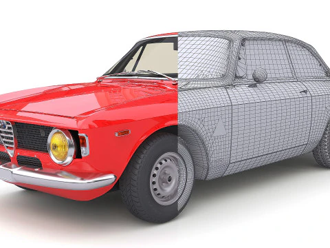 1965 Alfa Romeo Giulia Sprint GTA Stradale Max 2011 3D Model