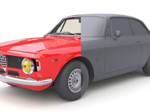 1965 Alfa Romeo Giulia Sprint GTA Stradale Max 2011 3D Model