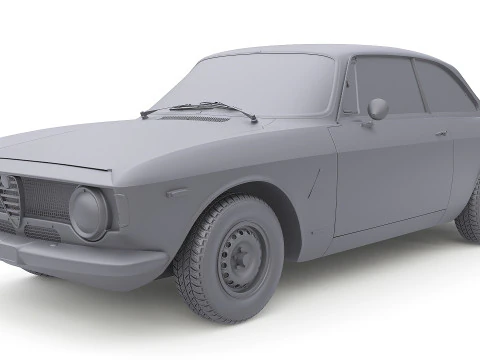 1965 Alfa Romeo Giulia Sprint GTA Stradale Max 2011 3D Model