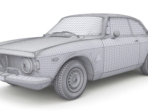 1965 Alfa Romeo Giulia Sprint GTA Stradale Max 2011 3D Model