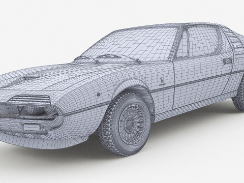 1970 Alfa Romeo Montreal 3D Model