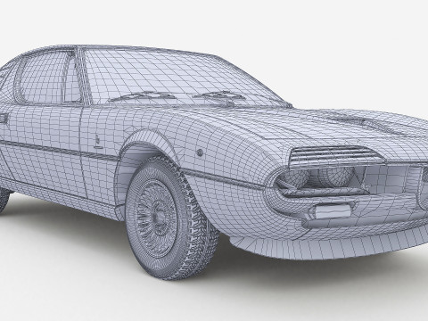 1970 Alfa Romeo Montreal 3D Model