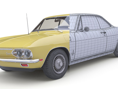 1969 Chevrolet Corvair Monza 3D Model
