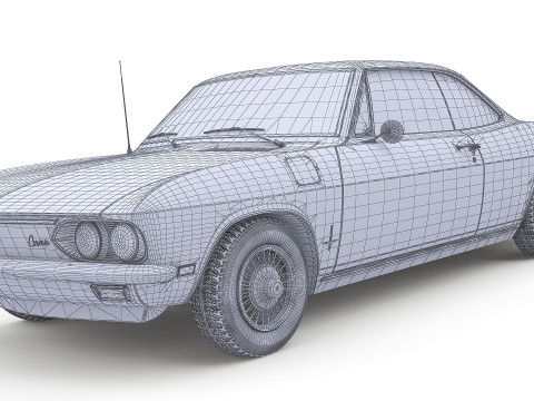 1969 Chevrolet Corvair Monza 3D Model