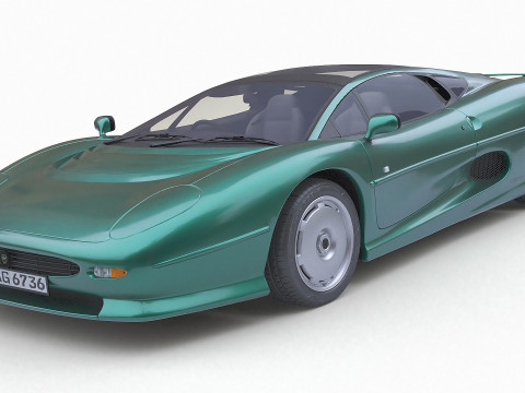 1993 재규어 XJ220 3D 모델