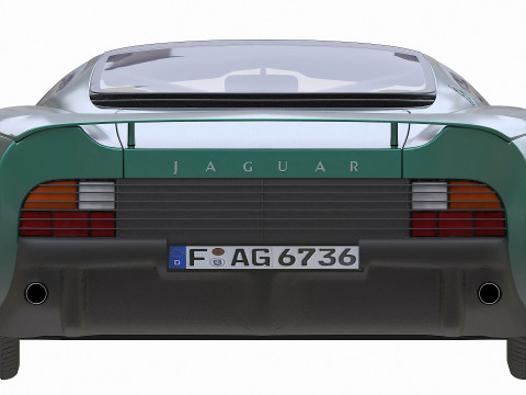 1993 재규어 XJ220 3D 모델