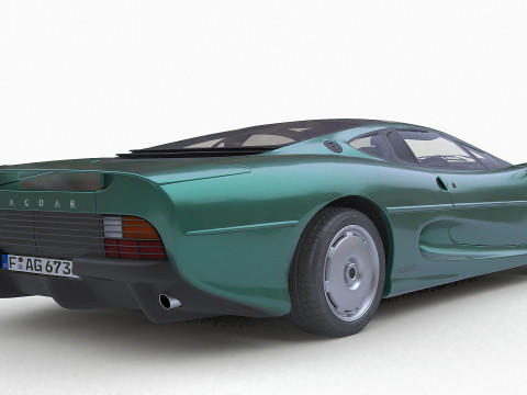 1993 재규어 XJ220 3D 모델