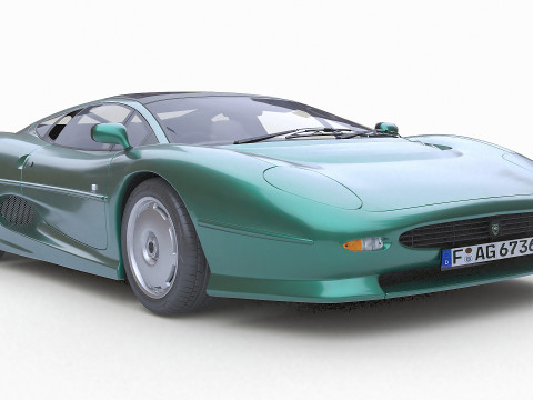 1993 재규어 XJ220 3D 모델