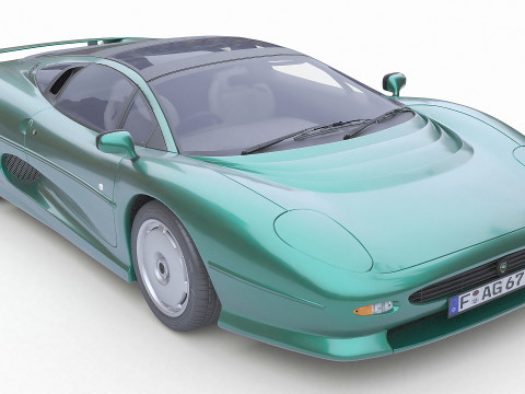 1993 재규어 XJ220 3D 모델