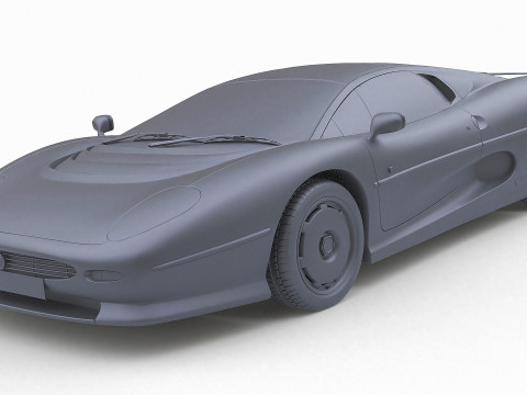 1993 재규어 XJ220 3D 모델
