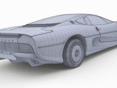 1993 재규어 XJ220 3D 모델