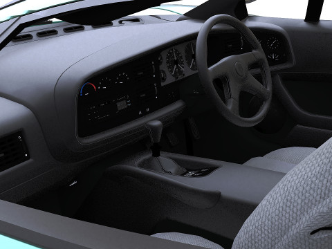 1993 재규어 XJ220 3D 모델