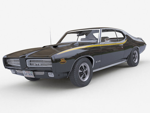 Juiz Pontiac GTO 1969 Modelo 3D