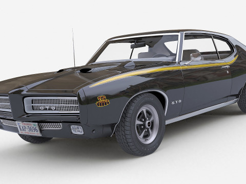 Juiz Pontiac GTO 1969 Modelo 3D