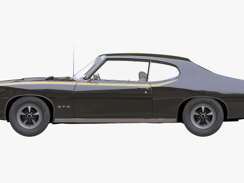Juiz Pontiac GTO 1969 Modelo 3D