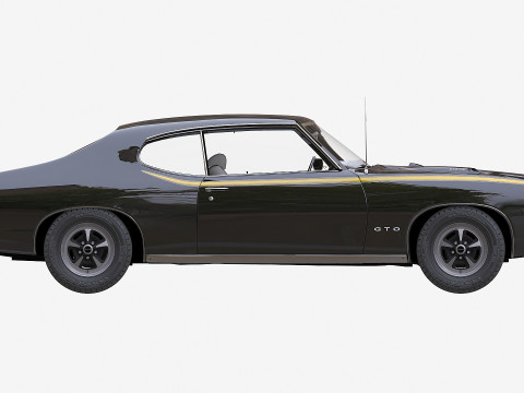 Juiz Pontiac GTO 1969 Modelo 3D