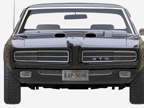 Juiz Pontiac GTO 1969 Modelo 3D