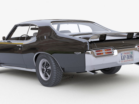 Juiz Pontiac GTO 1969 Modelo 3D
