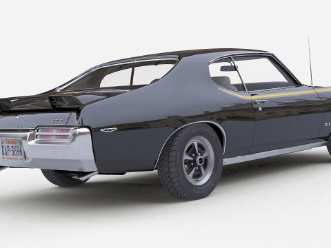 Juiz Pontiac GTO 1969 Modelo 3D