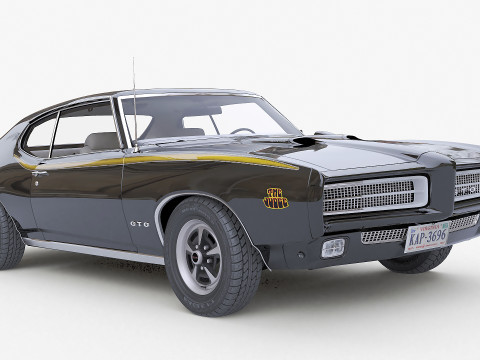 Juiz Pontiac GTO 1969 Modelo 3D
