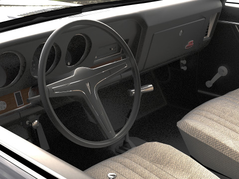 Juiz Pontiac GTO 1969 Modelo 3D