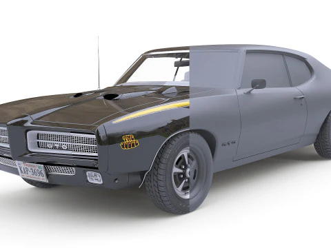 Juez Pontiac GTO 1969 Modelo 3D