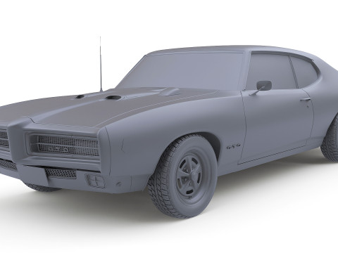 Juiz Pontiac GTO 1969 Modelo 3D