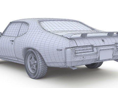 Juiz Pontiac GTO 1969 Modelo 3D