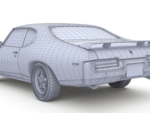 Juez Pontiac GTO 1969 Modelo 3D