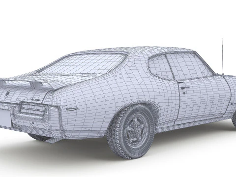 Juez Pontiac GTO 1969 Modelo 3D