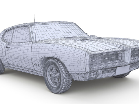 Juiz Pontiac GTO 1969 Modelo 3D