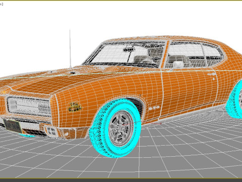 Juiz Pontiac GTO 1969 Modelo 3D